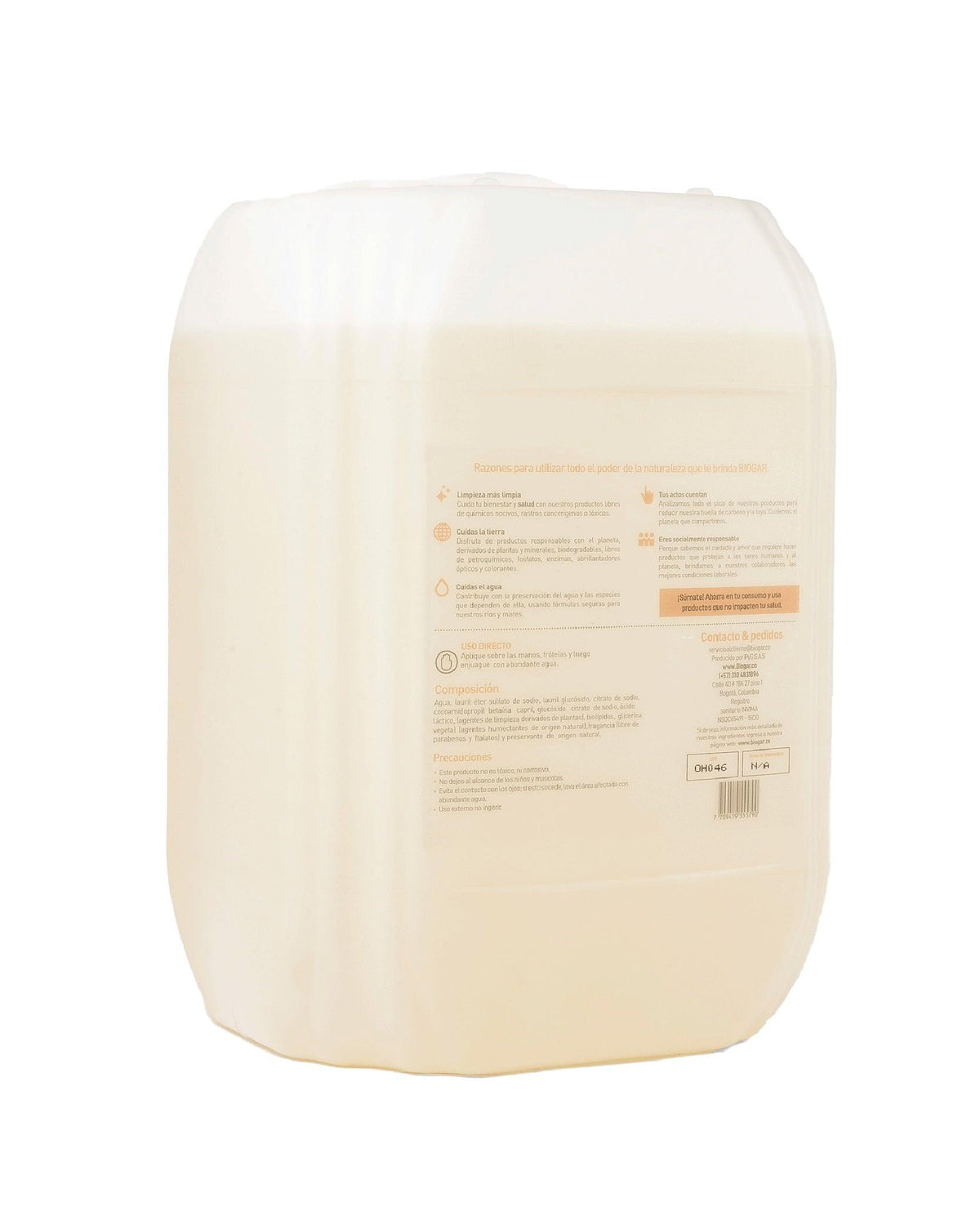 Jabón de Manos Hoja de Mango 20Lt - Biogar