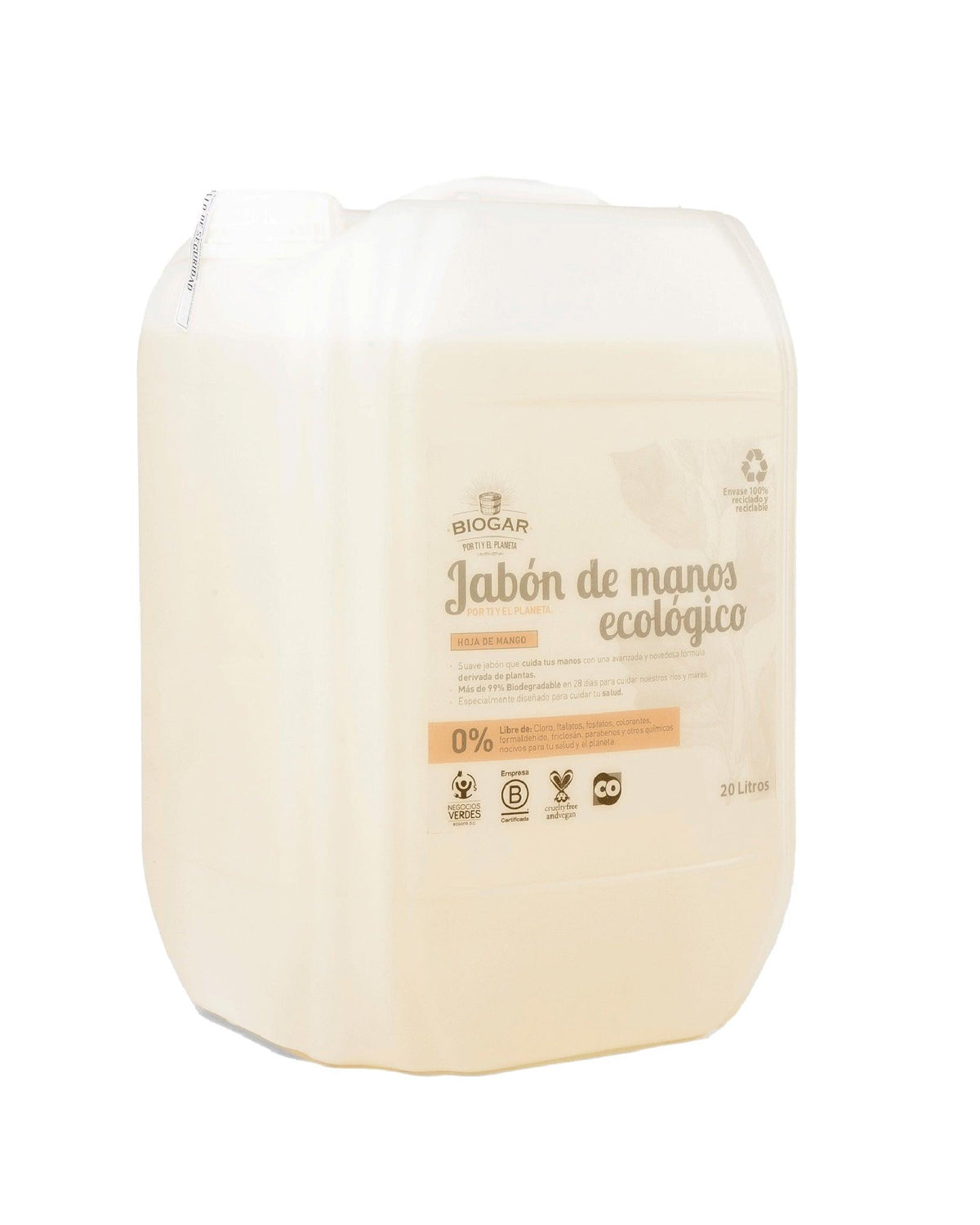 Jabón de Manos Hoja de Mango 20Lt - Biogar