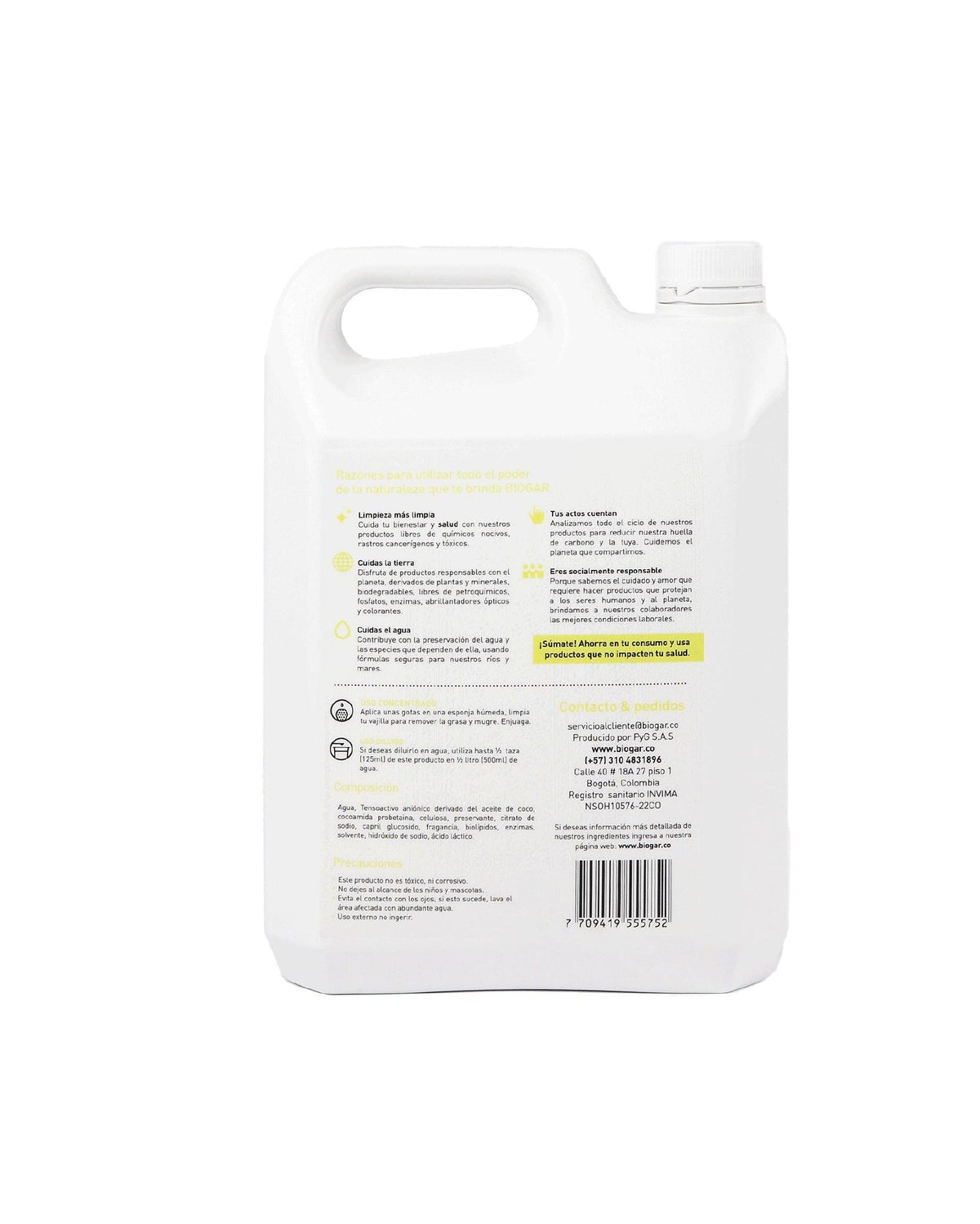 Lavaloza Verbena Cítrica Ecológico galón - Biogar