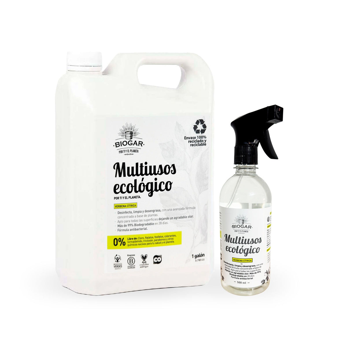 Kit multiusos ecológico – Limpieza completa y natural – Biogar