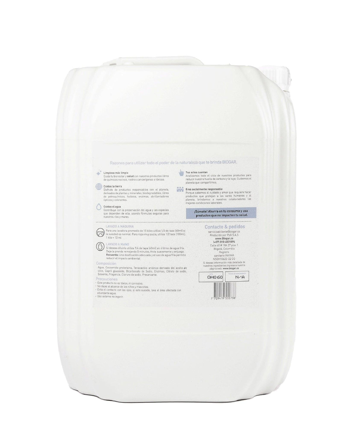 Detergente Ecológico Lavanda 20 Lt - Biogar
