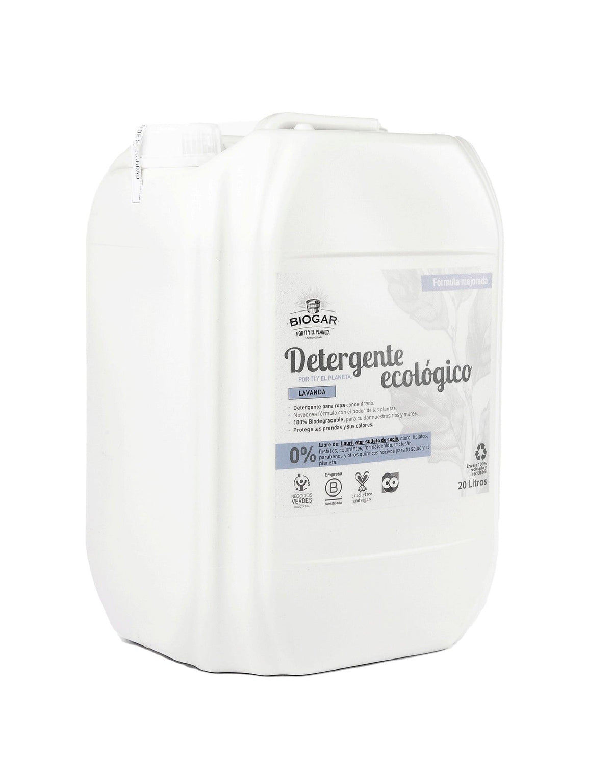 Detergente Ecológico Lavanda 20 Lt - Biogar
