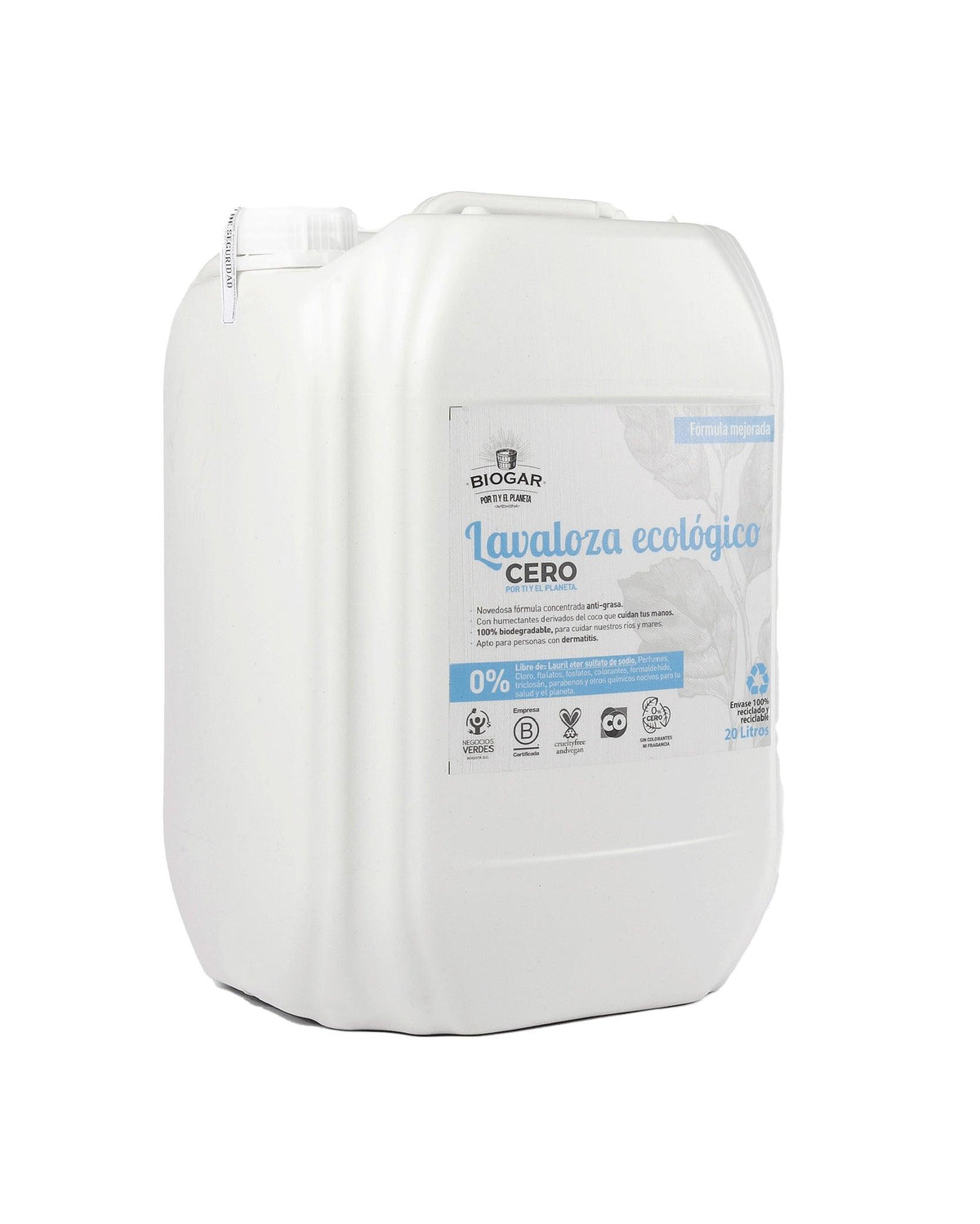 Lavaloza Ecológico Cero 20Lt - Biogar
