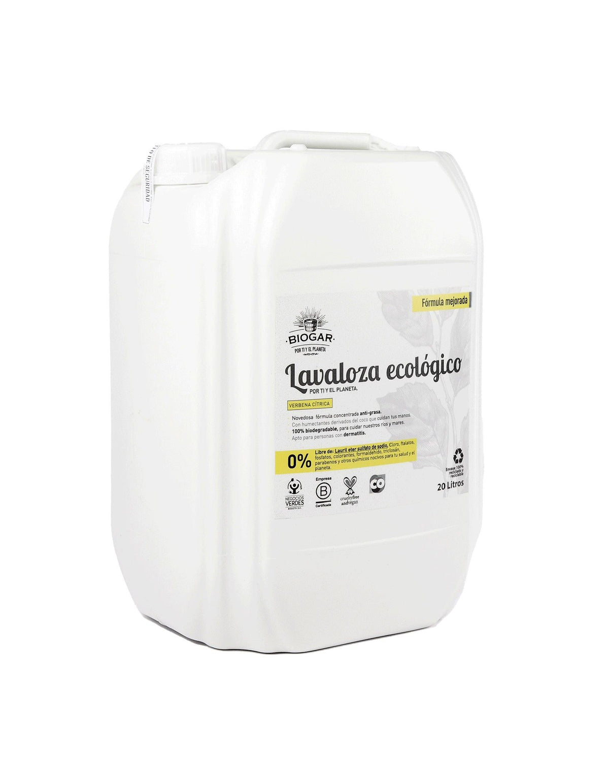 Lavaloza Ecológico Verbena Cítrica 20Lt - Biogar